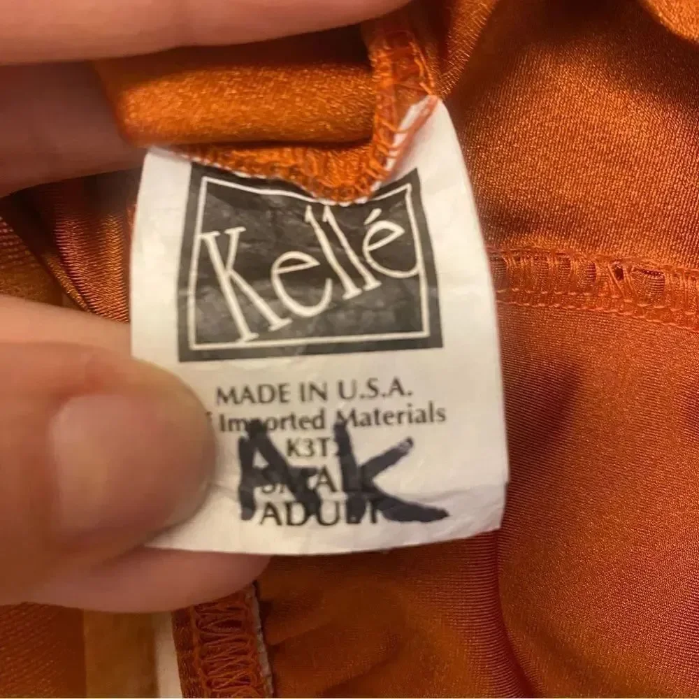Kelle dance solo costume 2 piece Orange bronze contemporary lyrical 4235 SA